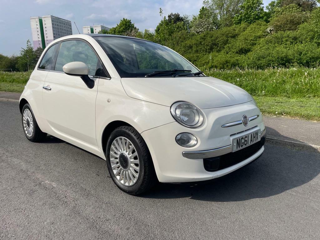 Compare Fiat 500 1.2 Lounge Euro 5 Ss NG61AHX White