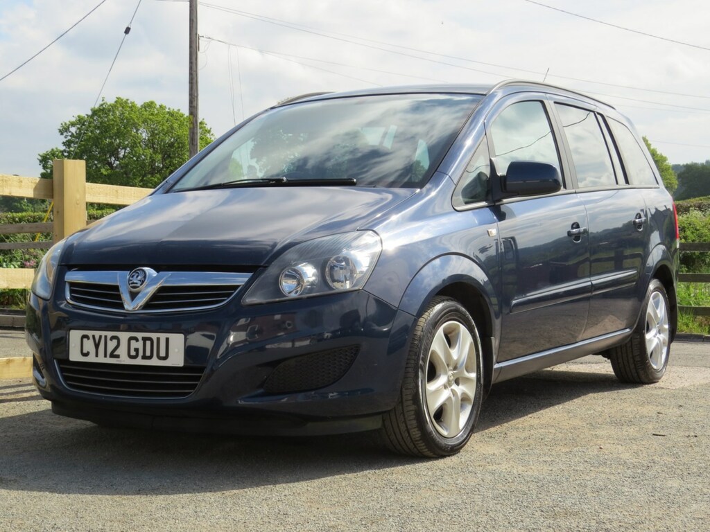 Compare Vauxhall Zafira 1.6I 115 Exclusiv Low Miles 7 Seats Full Ser CY12GDU Blue