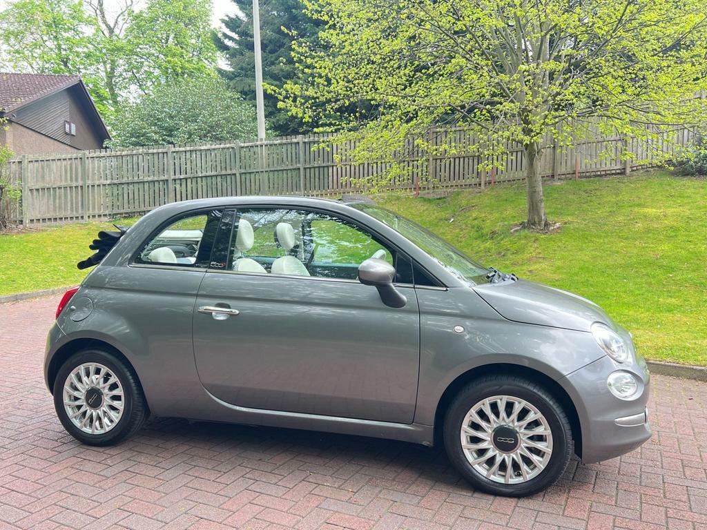 Compare Fiat 500C 1.2 Eco Lounge Euro 6 Ss YT65YWU Grey