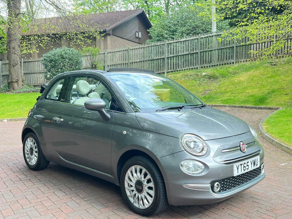 Compare Fiat 500C 1.2 Eco Lounge Euro 6 Ss YT65YWU Grey