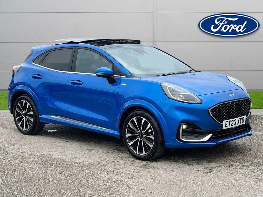 Compare Ford Puma 1.0 Ecoboost Hybrid Mhev St-line Vignale ET23XYO Blue