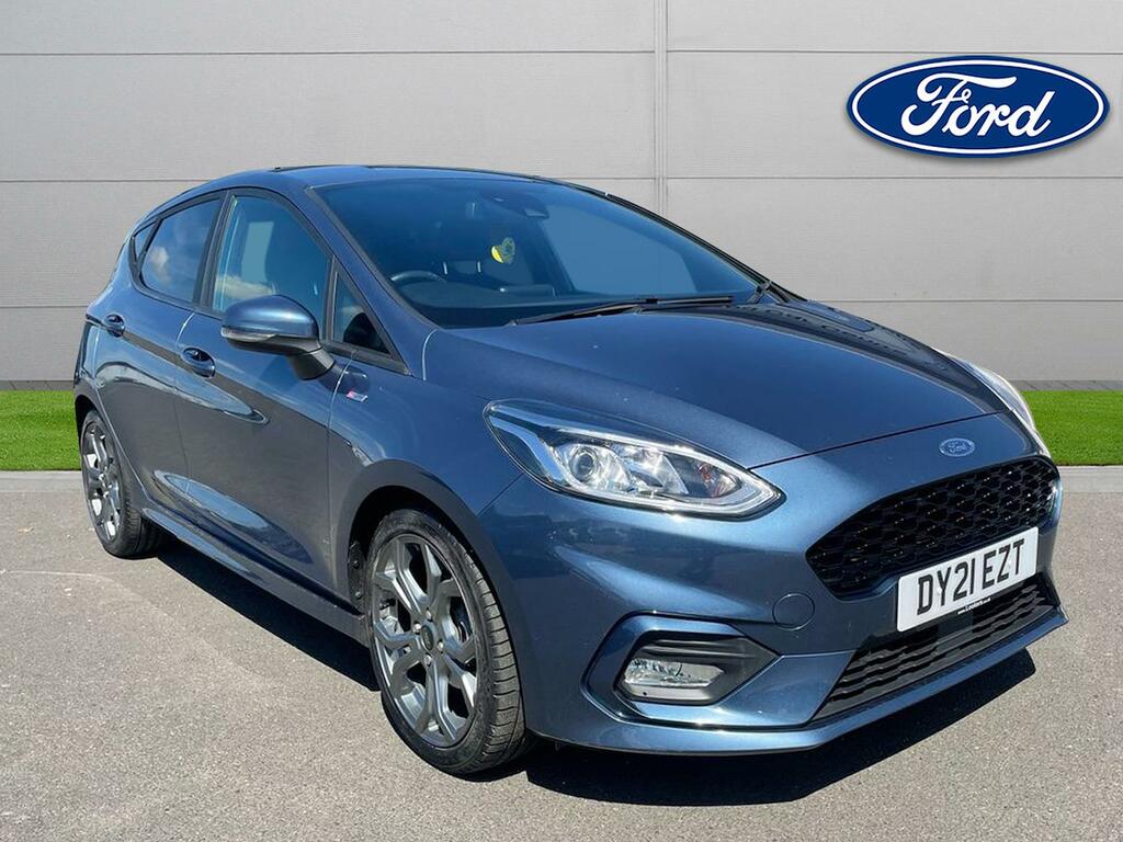 Compare Ford Fiesta 1.0 Ecoboost Hybrid Mhev 125 St-line Edition DY21EZT Blue