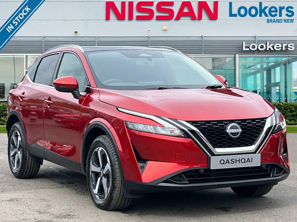 Compare Nissan Qashqai 1.3 Dig-t Mh N-connecta Glass Roof HSZ9160 Red