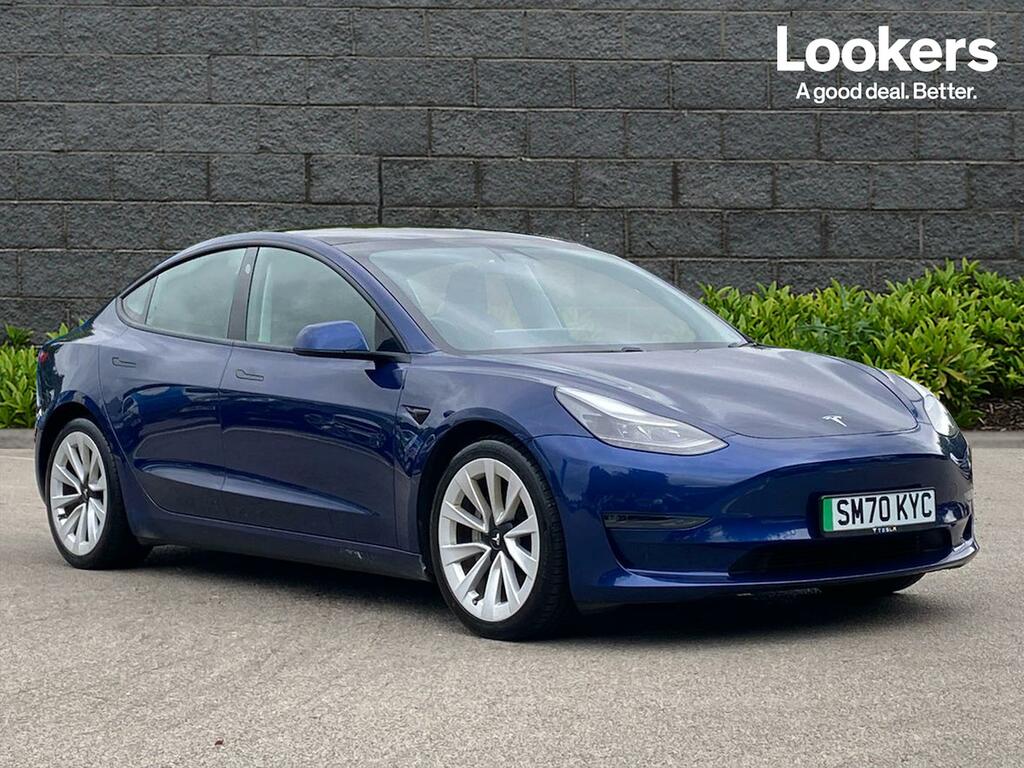 Compare Tesla Model 3 Long Range Awd SM70KYC Blue