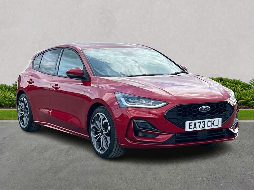 Compare Ford Focus 1.0 Ecoboost Hybrid Mhev 155 St-line X EA73CKJ Red