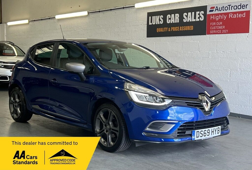Compare Renault Clio 0.9 Tce Gt Line Euro 6 Ss DS69HYB Blue