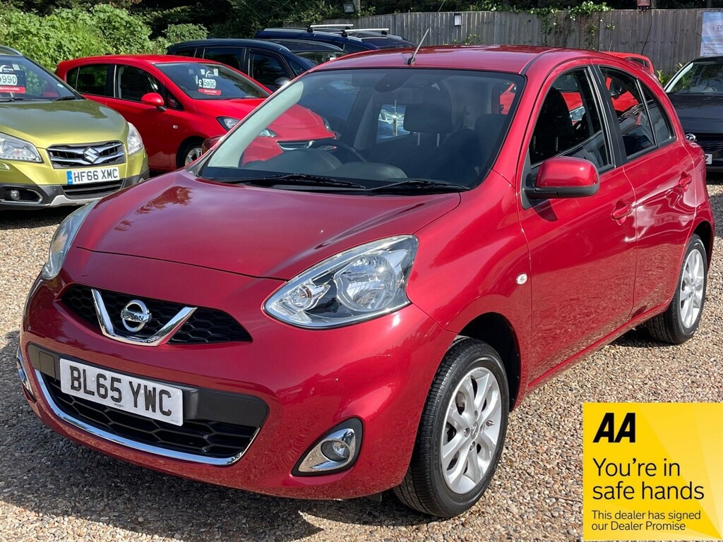 Compare Nissan Micra 1.2 Acenta Cvt Euro 6 BL65YWC Red