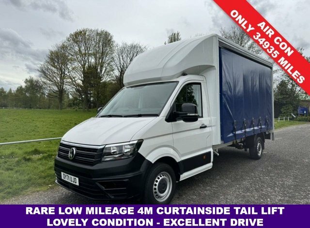 Compare Volkswagen Crafter 2.0 3.5T. 4M. Curtainside, Luton Tail Lift Sprinte DY71UJD White
