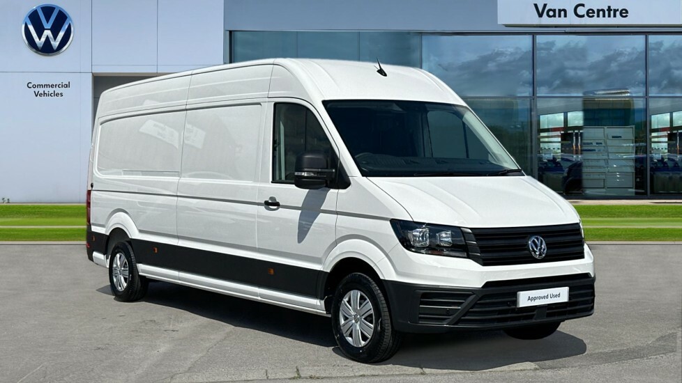 Compare Volkswagen Crafter Cr35 Panel Van Commerce Plus Lwb 140 Ps 2.0 Tdi 8S WG24UHE White