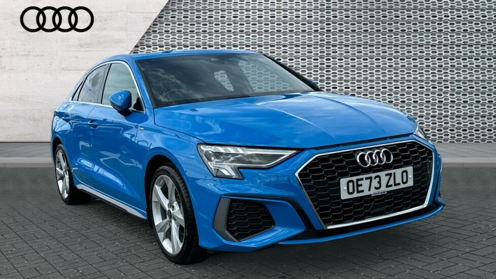Compare Audi A3 Audi Saloon S Line 30 Tfsi 110 Ps 6-Speed OE73ZLO Blue