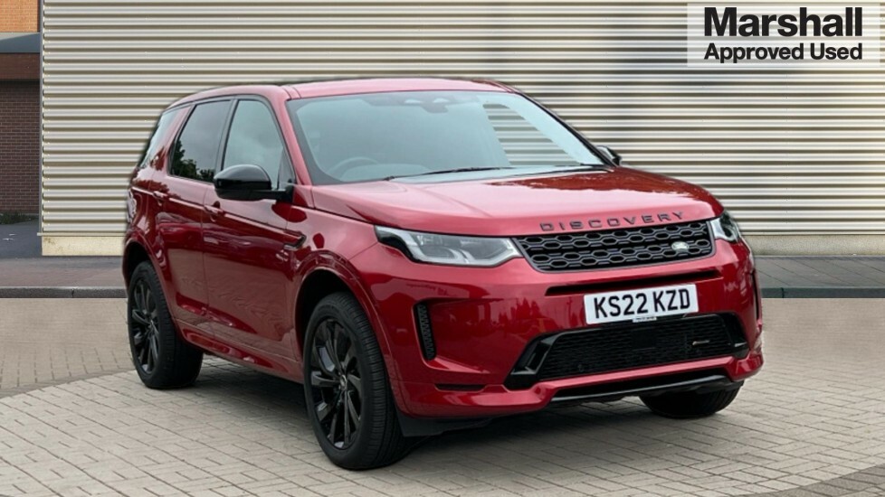 Compare Land Rover Discovery Sport 1.5 P300e R-dynamic Se 5 Seat KS22KZD Red