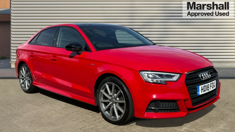 Compare Audi A3 1.5 Tfsi Black Edition S Tronic HD18FOA Red