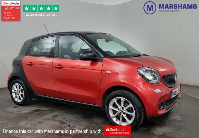 Compare Smart Forfour 0.9 Passion T 90 Bhp KW65AKY Red