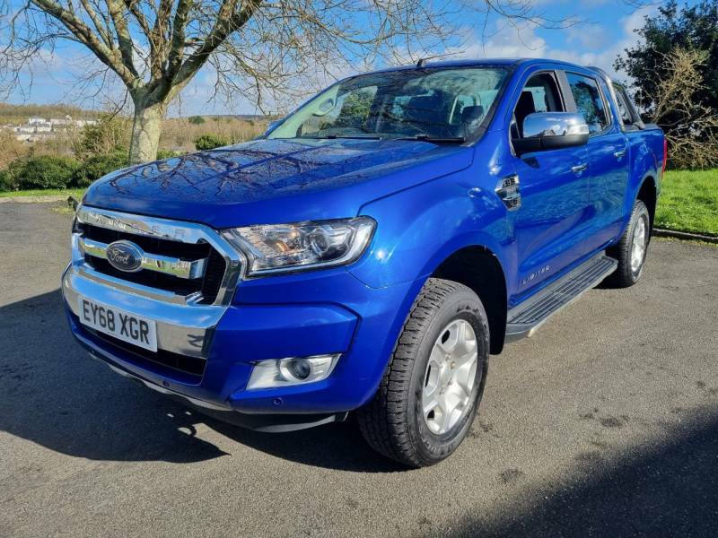Compare Ford Ranger Pick Up Double Cab Limited 2 2.2 Tdci EY68XGR Blue