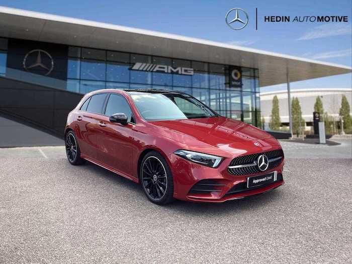 Compare Mercedes-Benz A Class A180 Amg Line Premium Plus Night Edition LC23WNM Red