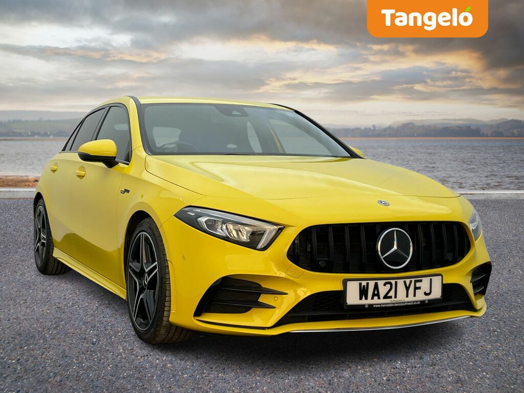 Compare Mercedes-Benz A Class 2.0 A35 Amg Executive Spds Dct 4Matic Euro 6 S WA21YFJ Yellow