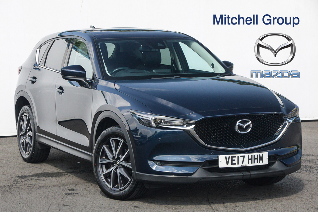 Compare Mazda CX-5 2.2D 175 Sport Nav Awd VE17HHM Blue