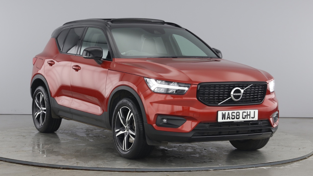 Compare Volvo XC40 T4 Awd R-design Pan Roof Front Rear Park A WA68GHJ Red
