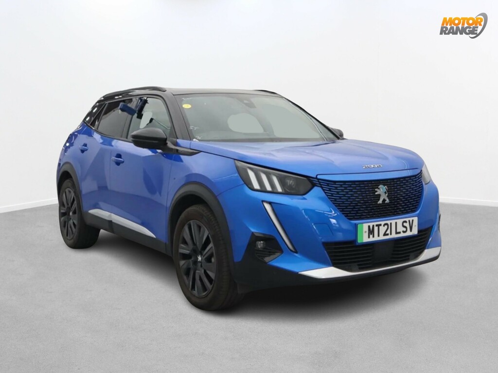 Compare Peugeot e-2008 100Kw Gt Premium 50Kwh MT21LSV Blue