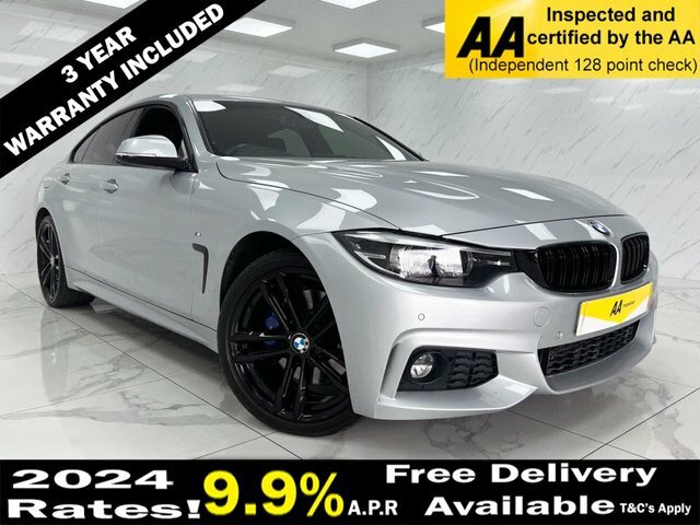 Compare BMW 4 Series Gran Coupe 2.0 420D Xdrive M Sport Gran Coupe 188 Bhp YJ67YKN Silver