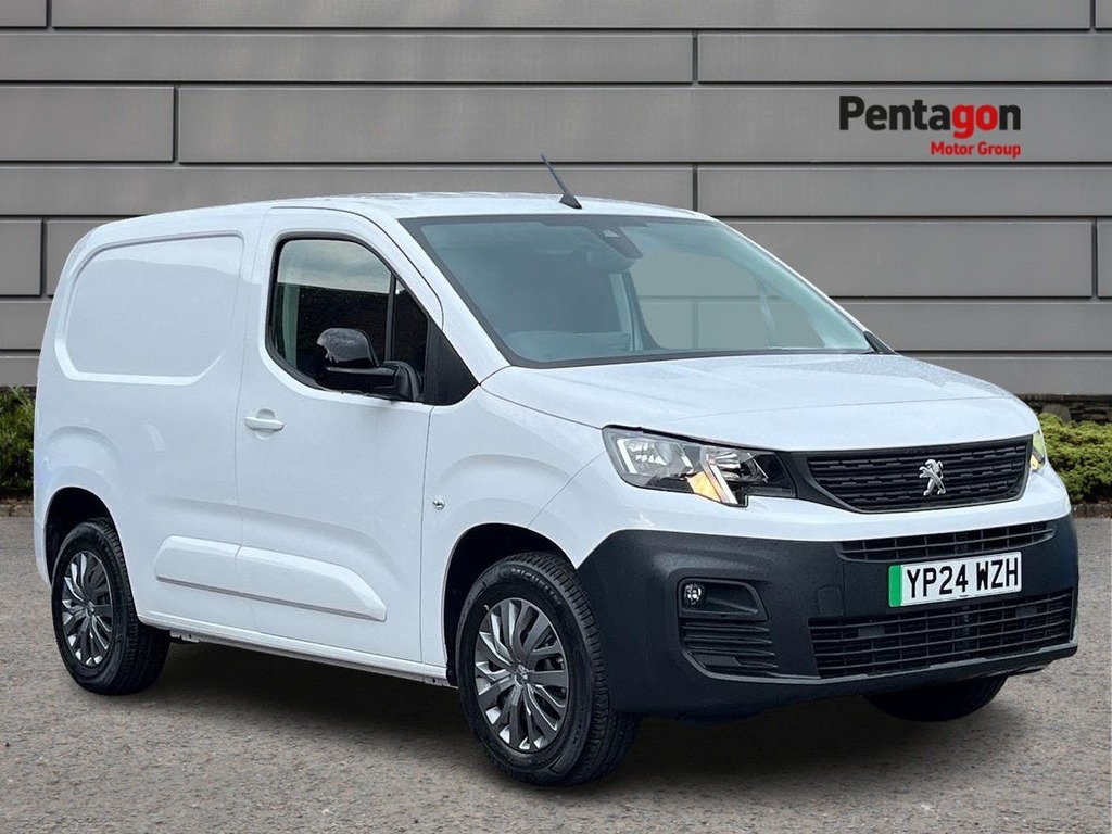 Compare Peugeot E-Partner 800 50Kwh Asphalt Premium Plus Standard Panel Van YP24WZH White