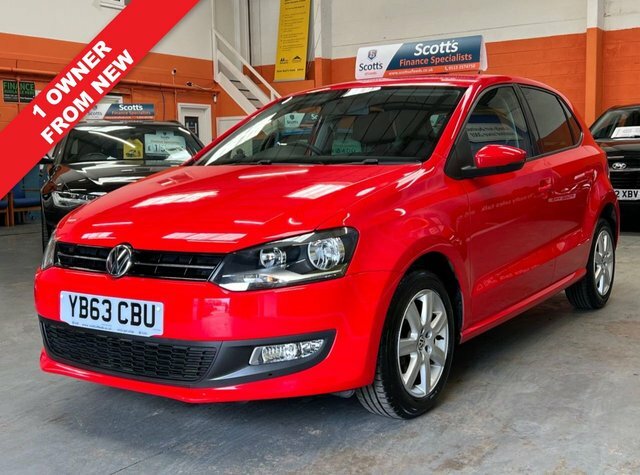 Compare Volkswagen Polo 1.2 Match Edition Red 1 Owner From New Crui YB63CBU Red