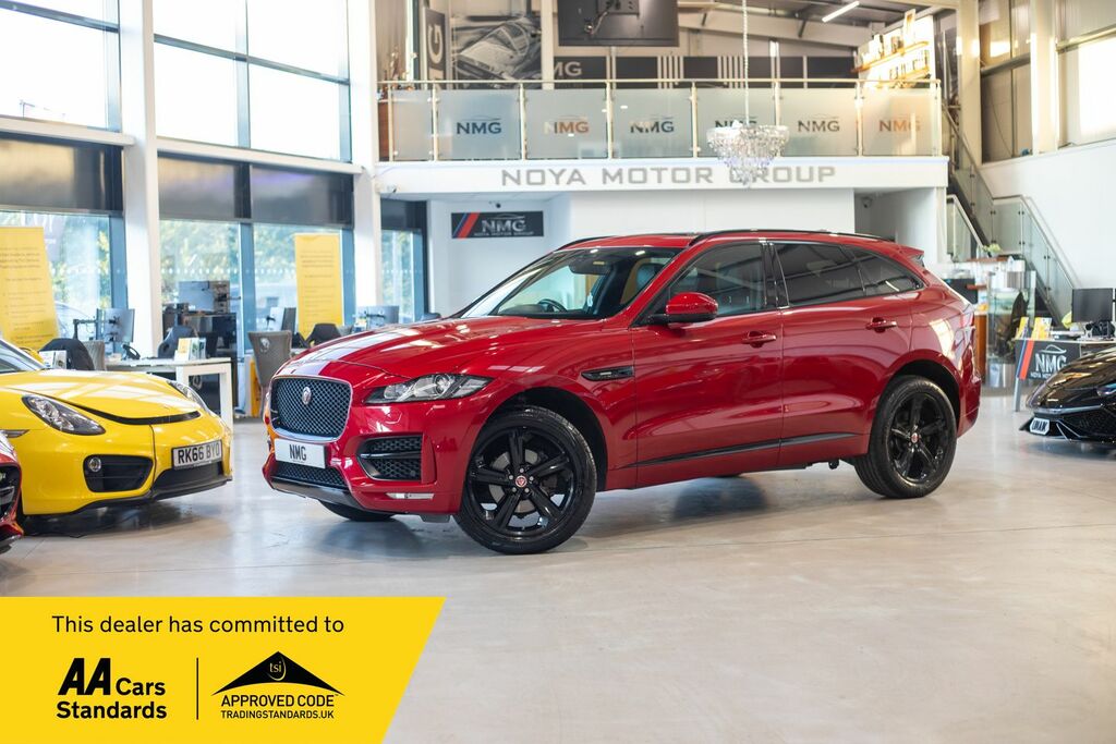 Compare Jaguar F-Pace R-sport Awd OY68VOA Red