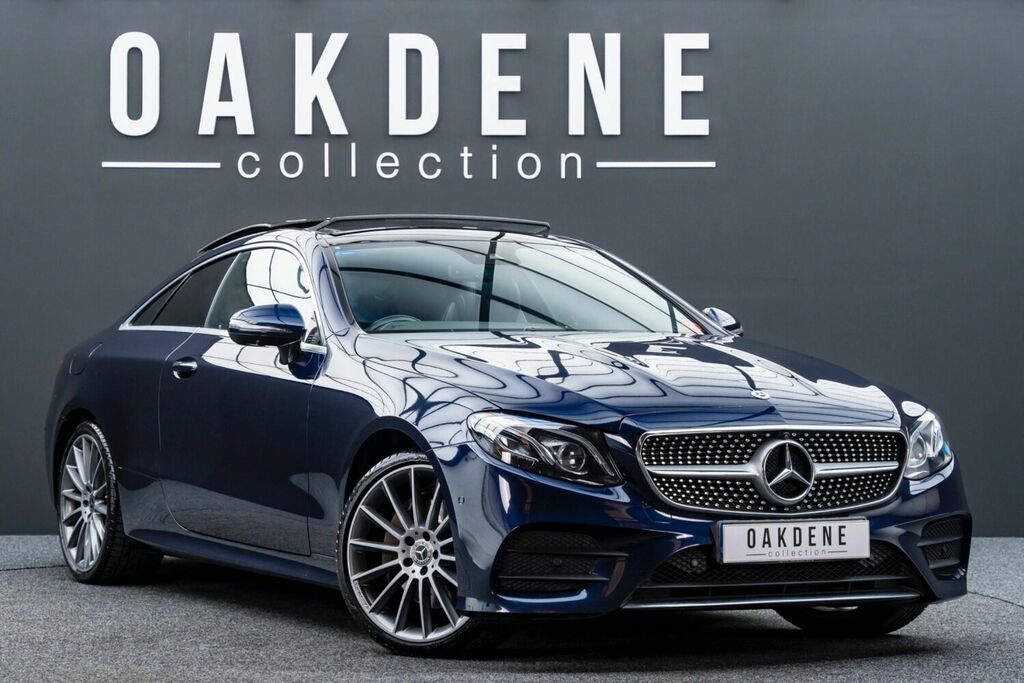 Compare Mercedes-Benz E Class Coupe 2.0 E220d Amg Line Premium Plus G-tronic WU68FKY Blue