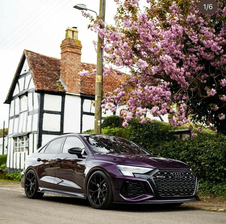 Compare Audi RS3 Saloon EX73MYB Purple