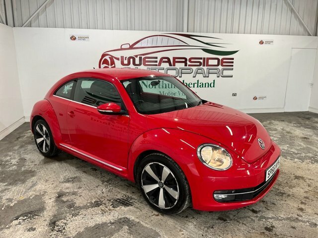 Compare Volkswagen Beetle 1.2 Design Tsi Bluemotion Technology 104 Bhp SP66MYX Red