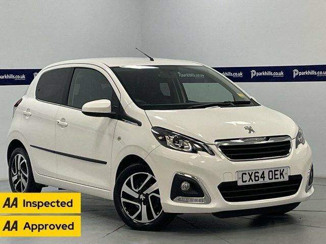 Compare Peugeot 108 1.2 Allure 80 Bhp - Aa Inspected CX64OEK White
