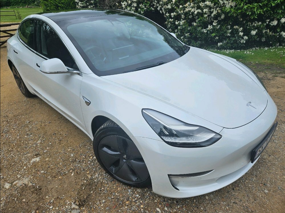 Compare Tesla Model 3 Model 3 Long Range Awd SK70YDC White