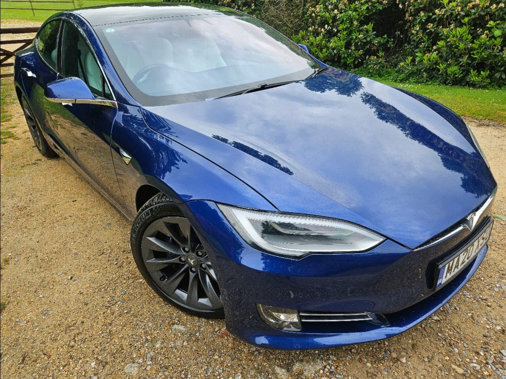 Tesla Model S Dual Motor Long Range Hatchback Aut Blue #1