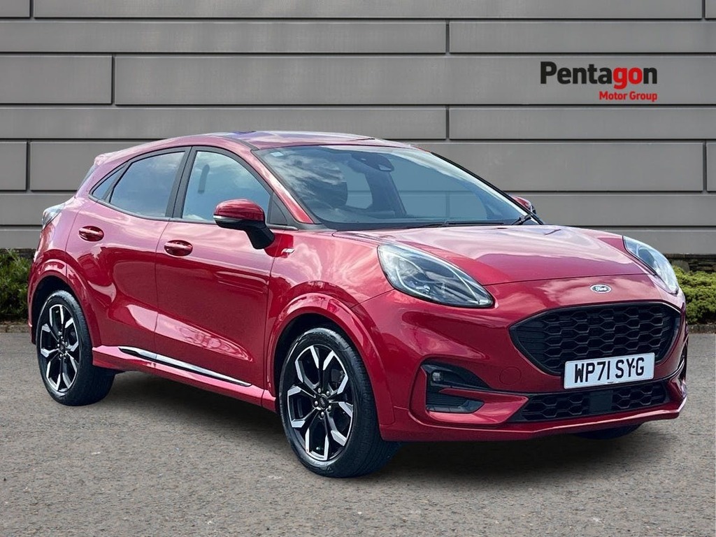Compare Ford Puma 1.0T Ecoboost Mhev St Line X Suv Hybrid WP71SYG Red