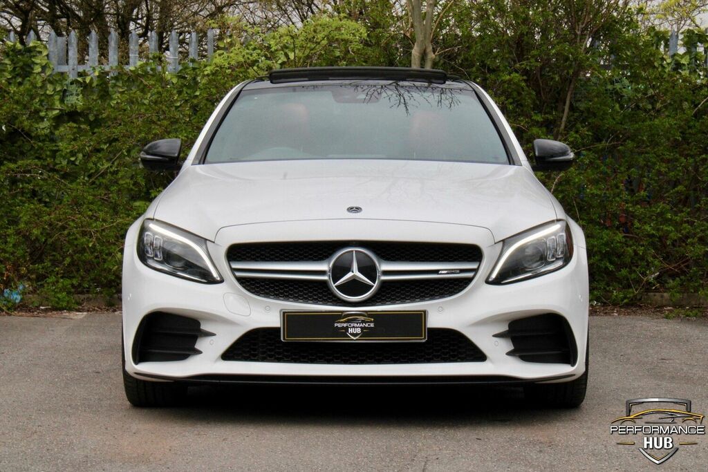 Compare Mercedes-Benz C Class Saloon 3.0 C43 V6 Amg Edition Premium Plus G-tro KS21SGX White