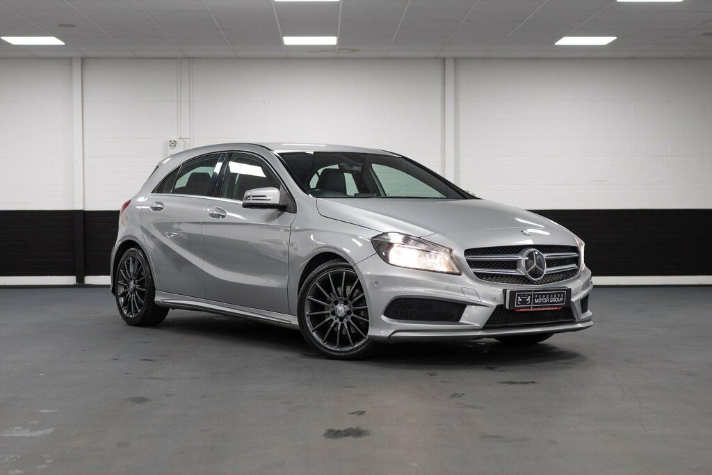 Compare Mercedes-Benz A Class Blue-cy Amg Sport Cd FY64GJJ Silver