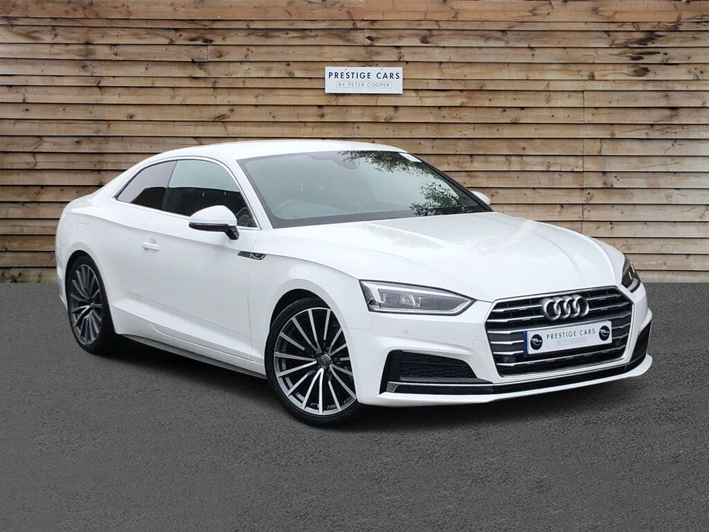 Compare Audi A5 2.0 Tfsi 35 S Line S Tronic Euro 6 Ss YW19GNY White