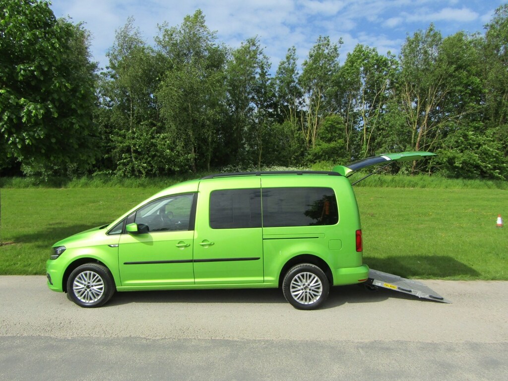 Compare Volkswagen Caddy Maxi Life C20 2.0 Tdi Wheelchair Accessible Disabled Adapted NK70AGZ Green