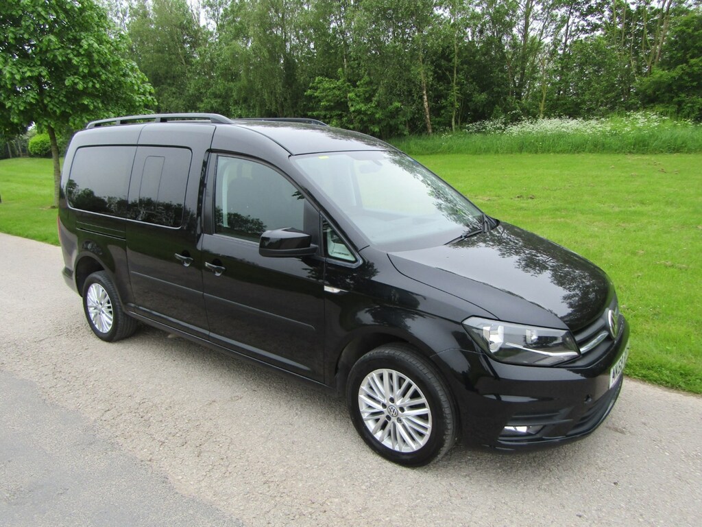 Compare Volkswagen Caddy Maxi Life C20 2.0 Tdi Wheelchair Accessible Adapted Disabled NK68BPU Black