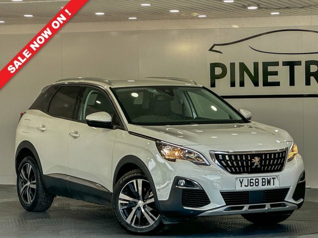 Compare Peugeot 3008 1.5 Bluehdi Ss Allure 129 Bhp YJ68BWT White