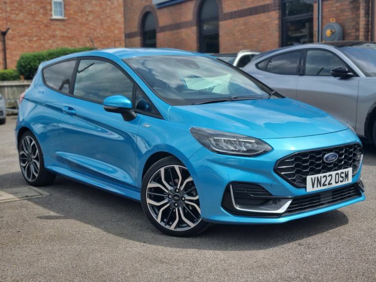Compare Ford Fiesta 1.0 Ecoboost Hybrid Mhev 155 St-line Vignale VN22OSM Blue