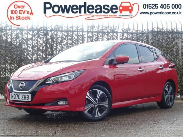 Compare Nissan Leaf Tekna 40Kwh 148 Bhp ND70ZHB Red