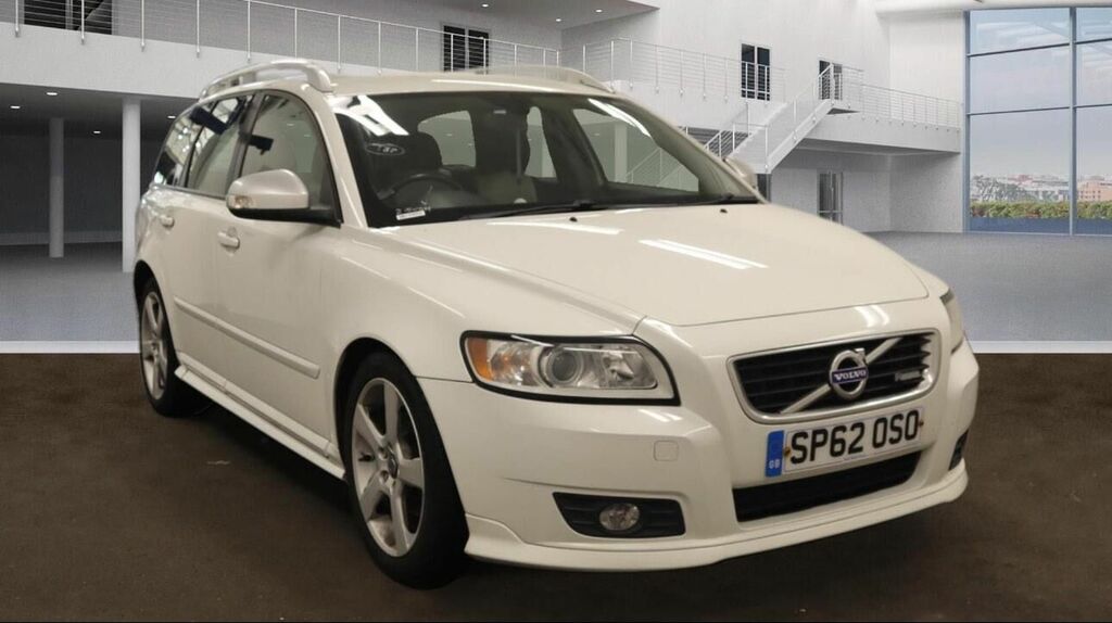 Volvo V50 1.6 D2 White #1