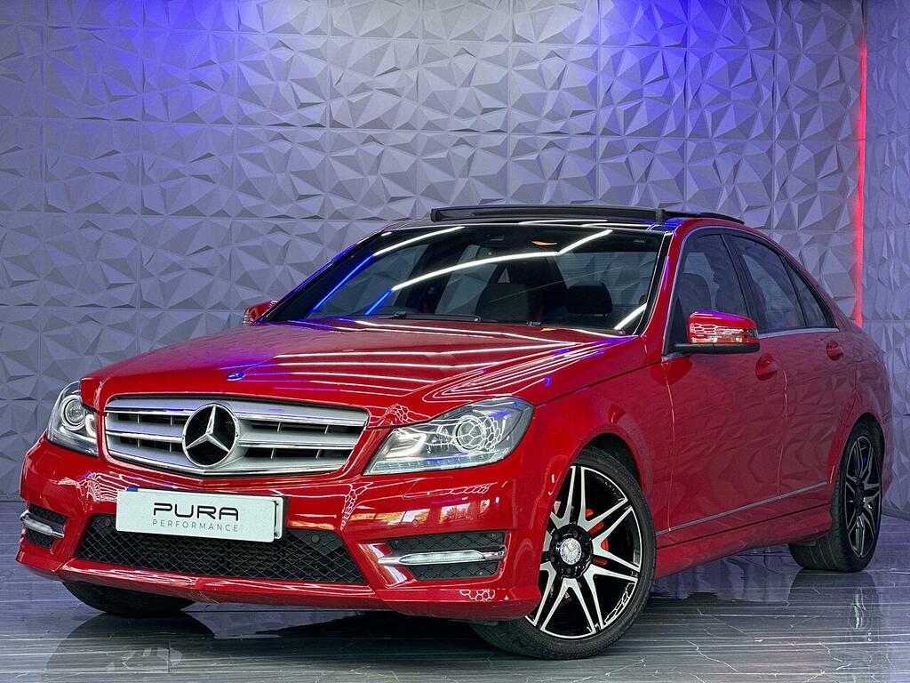 Compare Mercedes-Benz C Class C220 Cdi Blueefficiency Amg Sport Plus U482 NX62UVJ Red