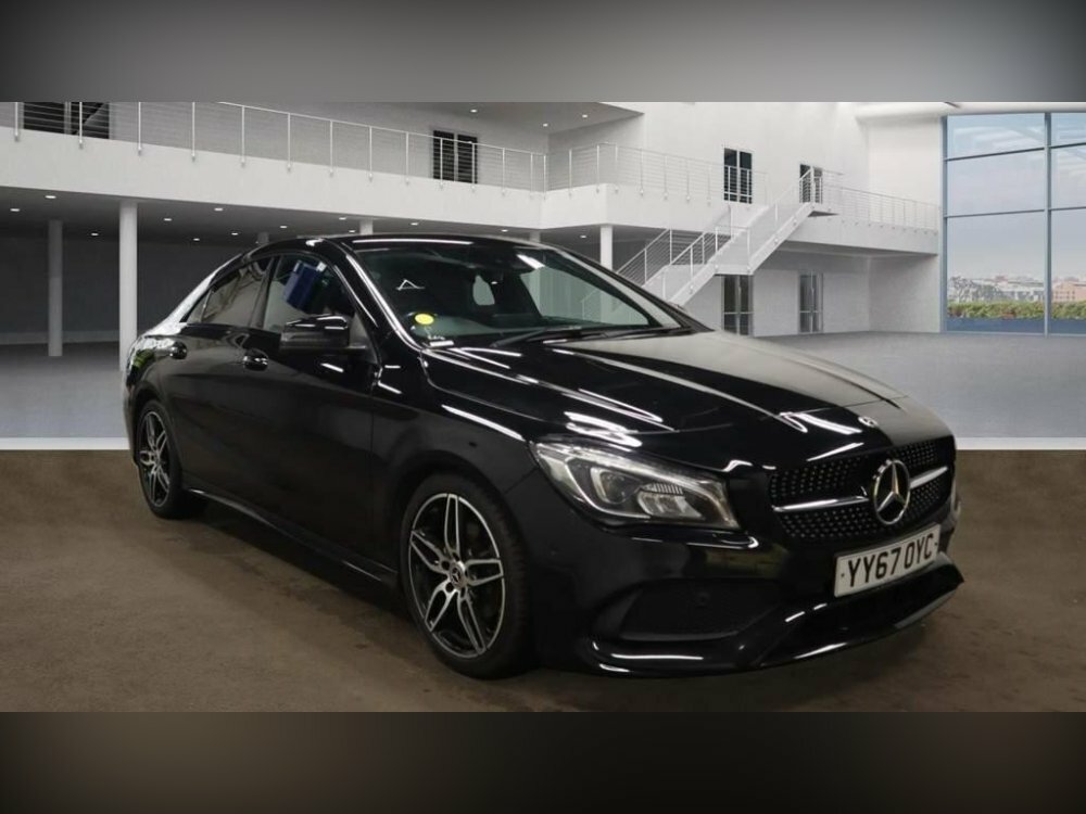 Compare Mercedes-Benz CLA Class 1.6 Cla180 Amg Line Coupe 7G-dct Euro 6 Ss YY67OYC Black