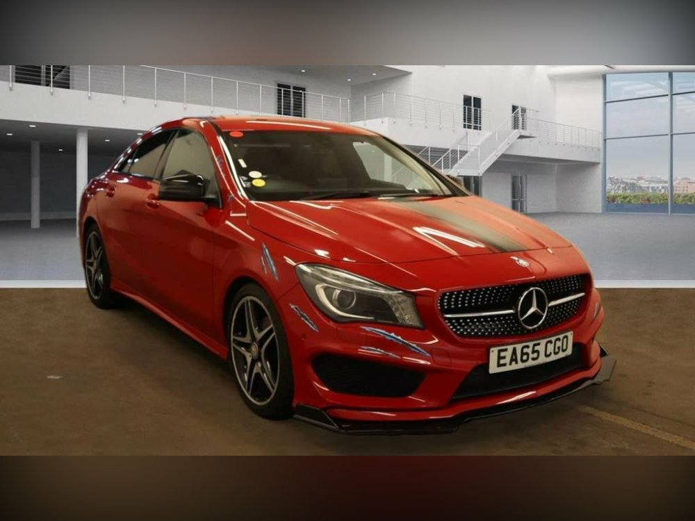 Compare Mercedes-Benz CLA Class 1.6 Cla180 Amg Sport Coupe 7G-dct Euro 6 Ss EA65CGO Red