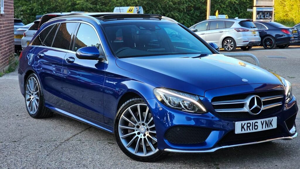 Compare Mercedes-Benz C Class Estate 2.1 C250d Amg Line Premium Plus 7G-tronic KR16YNK Blue
