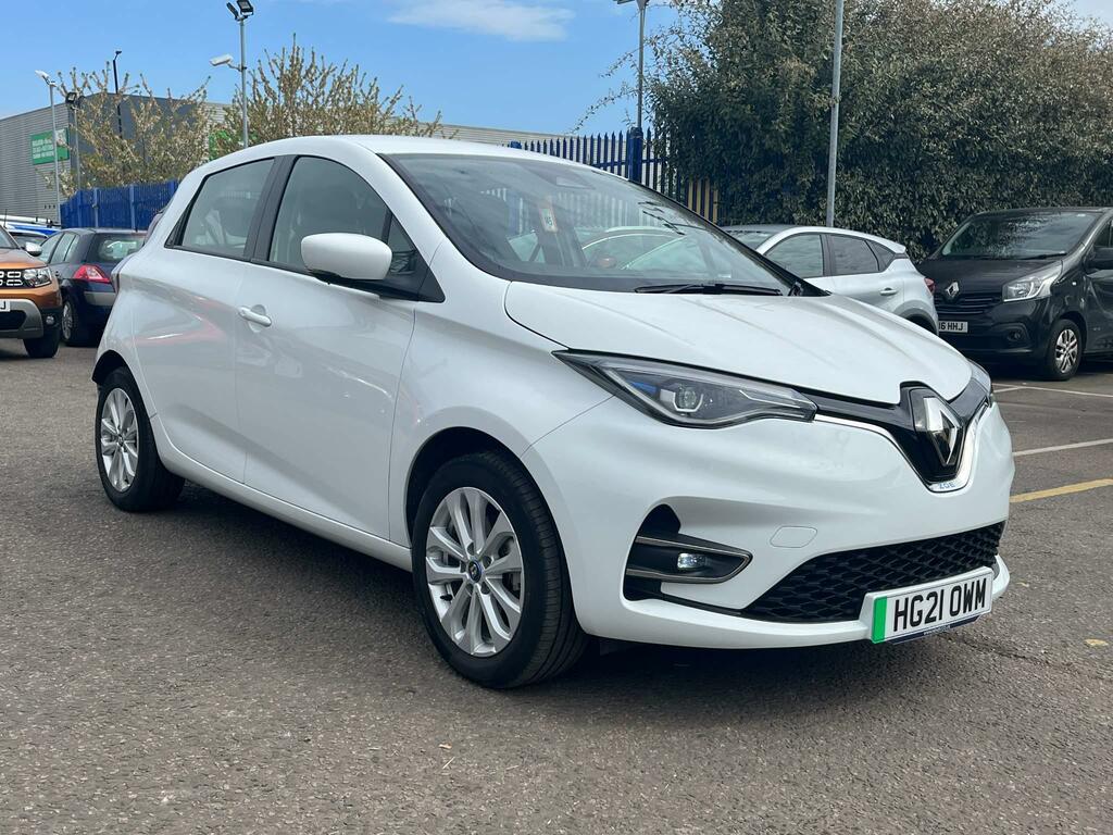 Compare Renault Zoe Renault Zoe 100Kw I Iconic R135 50Kwh HG21OWM White