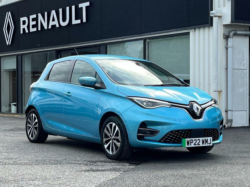 Compare Renault Zoe Renault Zoe 100Kw Gt Line R135 50Kwh Rapid Charg WP22WMJ Blue