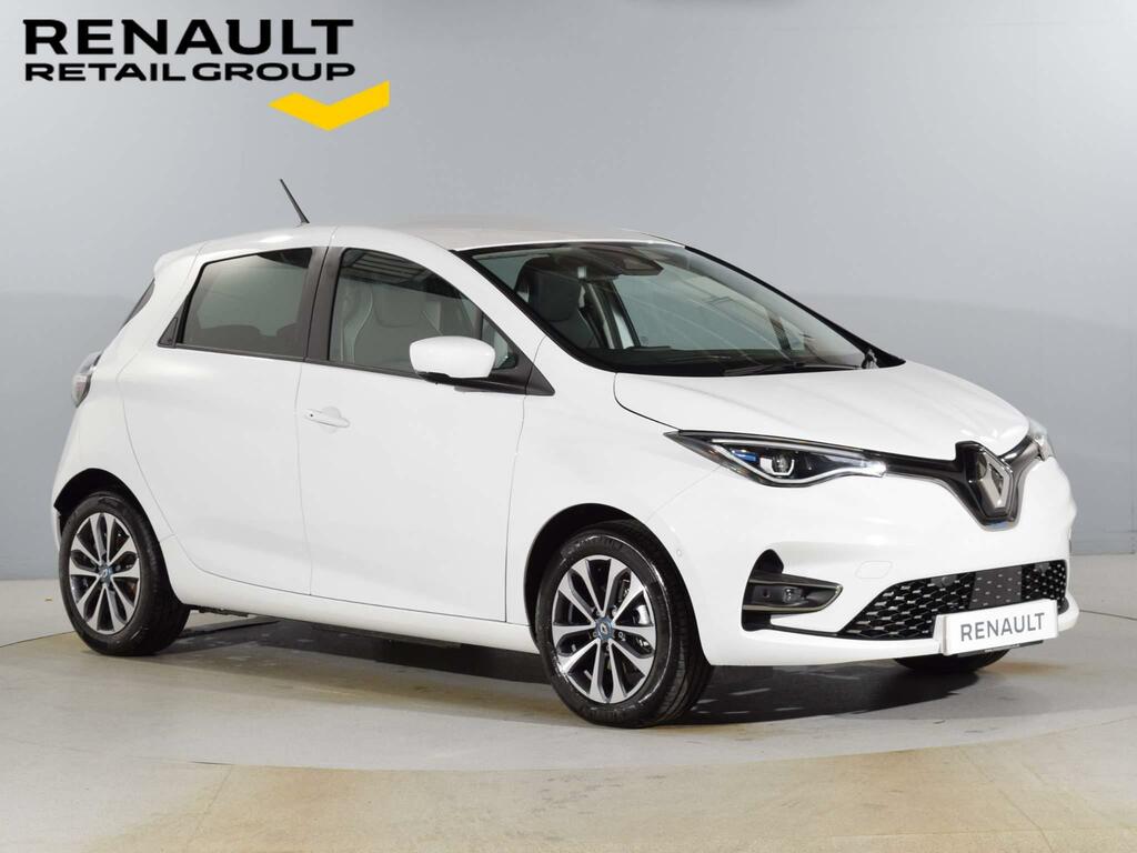 Compare Renault Zoe Renault Zoe 100Kw Gt R135 50Kwh Rapid Charge A BG72VKN White